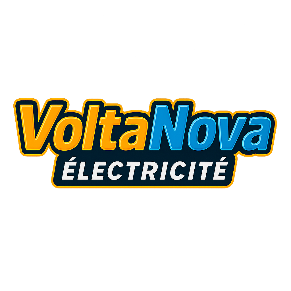 Logo VoltaNova Électricité - Artisan électricien spécialiste en tableaux électriques et tout dépannage électrique urgent en Île-de-France. Réfection, mise aux normes NFC 15-100.